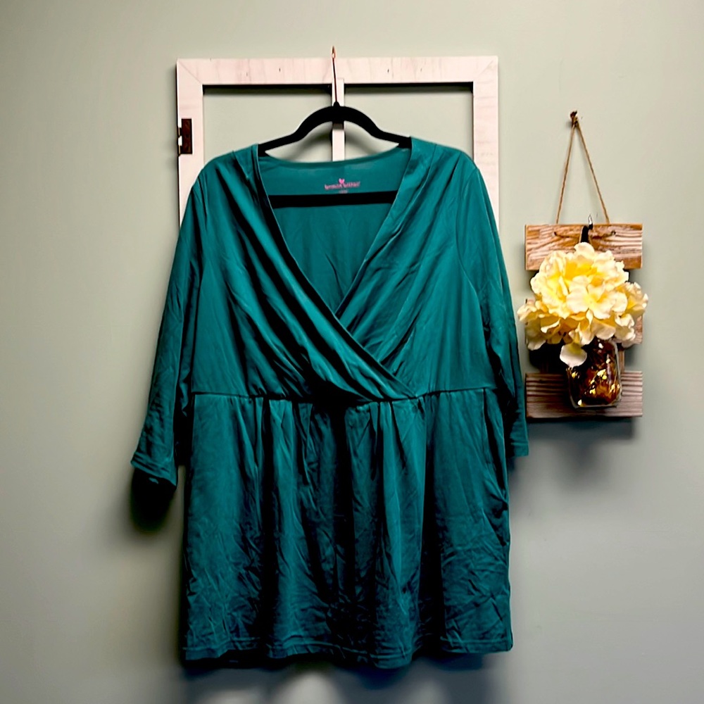 Woman Within Empire Waist, Long Sleeve Blouse.